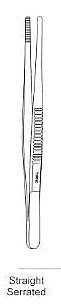 Dressing Forcep, Straight, Serrated